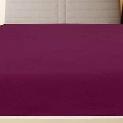 VidaXL Hoeslakens 2 st jersey 140x200 cm katoen bordeauxrood VidaXL Hoeslakens 2 st jersey 140x200 cm katoen bordeauxrood