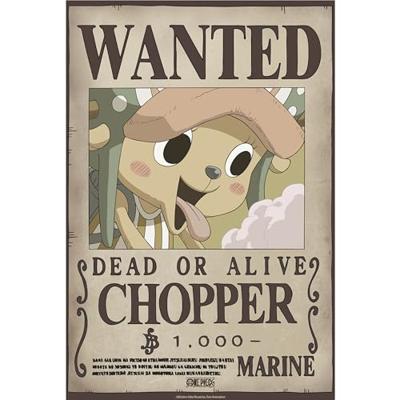 Poster One Piece - Wanted Chopper Wano 38x52cm Poster One Piece - Wanted Chopper Wano 38x52cm