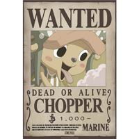 Poster One Piece - Wanted Chopper Wano 38x52cm - thumbnail