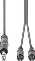 Nedis Stereo-Audiokabel | 6,35 mm Male | 2x RCA Male | 3 m | 1 stuks - COTH23300GY30 COTH23300GY30 - thumbnail
