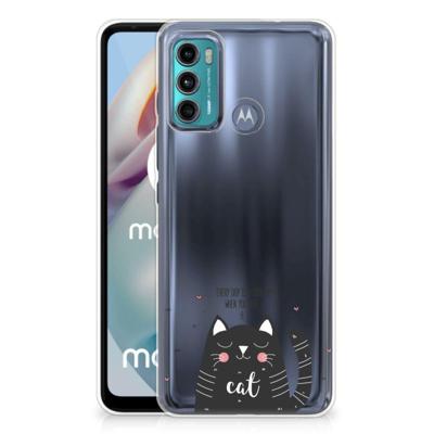 Motorola Moto G60 Telefoonhoesje met Naam Cat Good Day Motorola Moto G60 Telefoonhoesje met Naam Cat Good Day
