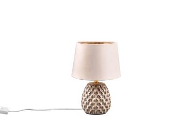 Trio Bruine tafellampAriana met taupe kap S - R51531044