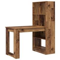Bureau met plank Oud Hout 122 x 67 x 145 cm Bewerkt hout - thumbnail