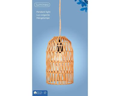 Led hanglamp l20b20h35cm natuur Lumineo - Lumineo