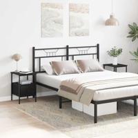 Nachtkastje 2 pcs Zwart Eiken 34 x 36 x 50 cm Bewerkt hout - thumbnail