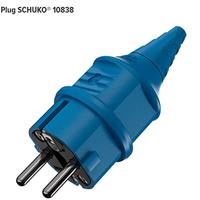 MENNEKES 10838 Stekker met randaarde Kunststof 230 V Blauw IP44 - thumbnail