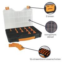 Velleman OMR18 Assortimentsdoos (l x b x h) 415 x 286 x 61 mm Aantal vakken: 18 Box Inhoud 1 stuk(s) - thumbnail