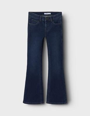 Name it winter jeansbroek meisjes - blauw - bootcut fit - NkfPolly