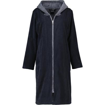 Cawö Cawö Badjas met capuchon en rits 5108 Uni schwarz 44/46