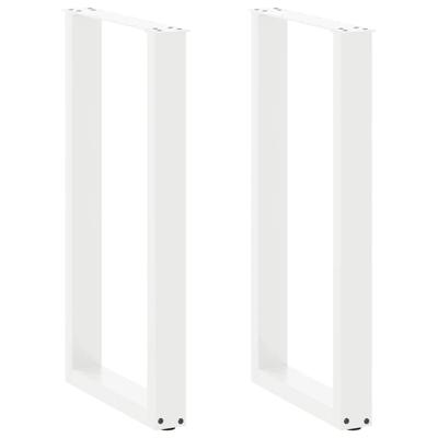 Bartafelpoten 2 st U-vormig 50x(90-91)cm staal wit