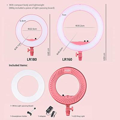Godox LR180 LED Ring Light Black Godox LR180 LED Ring Light Black