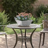 VidaXL Tuin bloempot 5 pcs zilver 35 x 35 x 15 cm roestvrij staal - thumbnail