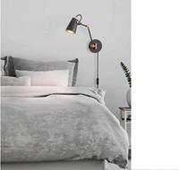 Trio Design wand leeslampEdward zwart met goud - 208870132 - thumbnail