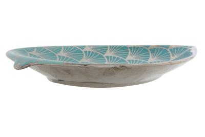 Middenstuk DKD Home Decor Turkoois Porselein 27,5 x 16 x 3 cm