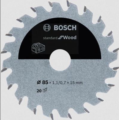 Bosch Accessories Kreissägeblatt Ø 85x15x1,1mm 20 WZ HM Standard for Wood 2608837666 Cirkelzaagblad 85 x 15 mm Aantal tanden: 20 1 stuk(s)