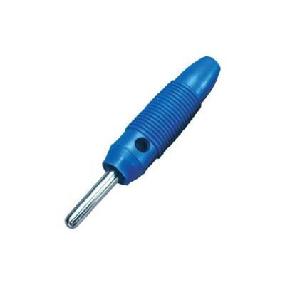 BKL Electronic 072153-P Banaanstekker Stekker, recht Stift-Ø: 4 mm Blauw 1 stuk(s)