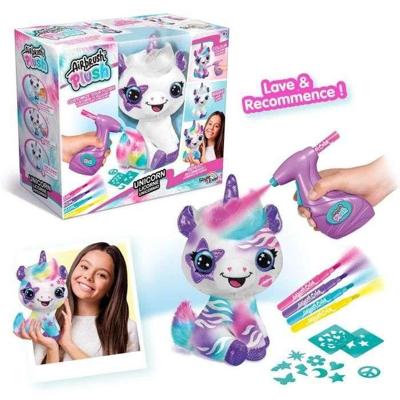 Airbrush Pluche Knuffel Unicorn