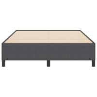 Bedframe Donkergrijs 160 x 200 cm Katoenen stof - thumbnail