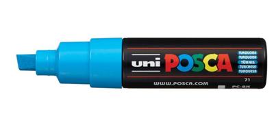 Uni-Posca Posca marker, afm pc-8k, lijndikte 8 mm, breed, turquoise, 1 stuk