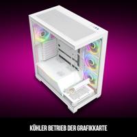 MODECOM computerkast VOLCANO STELLAR PLUS ARGB MIDI 5F Wit - thumbnail