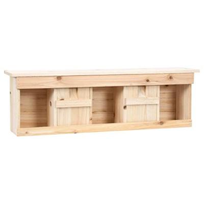 Mussenhuis met 5 kamers 68x15x21 cm vurenhout