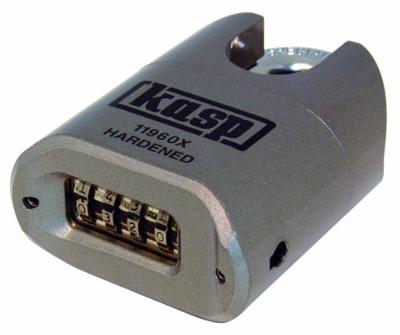 Kasp K11960XD Hangslot Verschillend sluitend Zilver Cijferslot