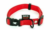 MARTIN HALSBAND VERSTELBAAR NYLON ROOD 20-30X1 CM - thumbnail