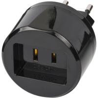 Brennenstuhl Travel Adapter USA => Euro with 2,5A fuse| per 5 - 1508500010 - thumbnail