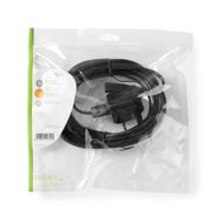 Nedis PCGP11140BK50 Voedingskabel Uk-stekker - Iec-320-c7 5,0 M Zwart - thumbnail