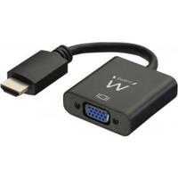 Adapter HDMI naar VGA met Audio Ewent AISCCI0306 EW9864 0,23 m Zwart - thumbnail