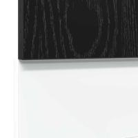 Vaatwasserpaneel Lyon 45x1,5x67 cm bewerkt hout zwart eiken - thumbnail