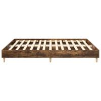 Bedframe zonder matras hout gerookt eikenkleurig 180x200 cm - thumbnail