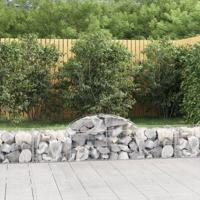 Schanskorven 2 st gewelfd 200x50x40/60 cm gegalvaniseerd ijzer - thumbnail