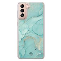 Samsung Galaxy S21 hybride hoesje - Touch of mint - thumbnail