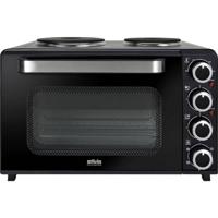 Silva KK 3200 Mini-oven 2 gescheiden temperatuurregelaars, Anti-aanbaklaag, Heteluchtfunctie, Incl. kookplaat, Controlelampje, Met grillspies, Met pizzasteen, - thumbnail