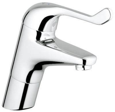 Grohe Euroeco Special Veiligheids Wastafelkraan Hoog Met Hendel 12 cm Gladde Body Chroom Grohe Euroeco Special Veiligheids Wastafelkraan Hoog Met Hendel 12 cm Gladde Body Chroom