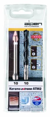 Alpen Keramo extreme ATM2 300102100 Glas- en keramiekborenset 2-delig 10 mm 1/4 (6.3 mm), Cilinderschacht 1 set(s)