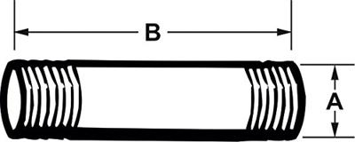 Cornat Galva Buisnippel Mm 1/2 100Mm (530) - VFB5301210