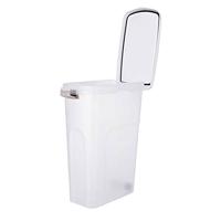 TRIXIE VOERTON LUCHTDICHT AFSLUITBAAR KUNSTSTOF TRANSPARANT WIT / WIT 40 LTR 26,5X44,5X61,5 CM - thumbnail