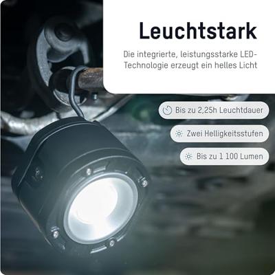 Oplaadbare LED Werklamp Magnetisch - 10 Watt - 6500K - IP65