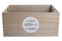 Decoratieve Doos DKD Home Decor Natuurlijk Hout MDF Spiralen Mediterrane 50 x 40 x 22,5 cm - thumbnail