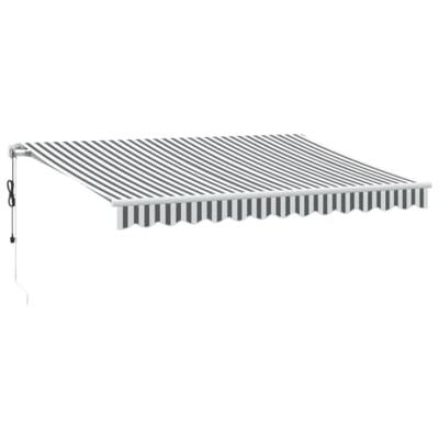 VidaXL Luifel automatisch uittrekbaar led 350x250 cm antraciet en wit