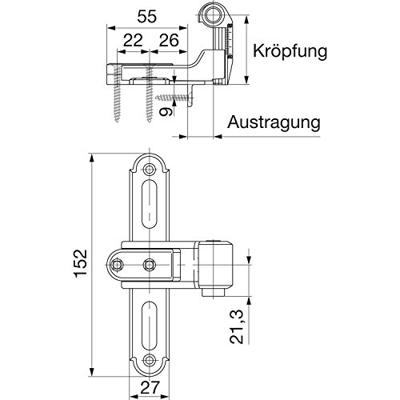 Kruisheng zwart gr.2