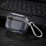 AirPods Pro / AirPods Pro 2 Transparant hoesje - Met bevestigingsclip - thumbnail