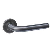 Intersteel deurkruk Q 02 op rozet verdekt ø52x6mm - PVD antraciet - thumbnail