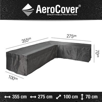 AeroCover hoeksethoes lage rug 355x275x100x70cm