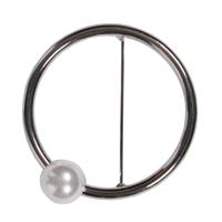 HH Pearl plastronspeld zilver - thumbnail