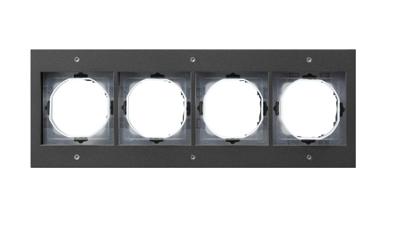 Gira TX 44 afdekraam 4-voudig antraciet