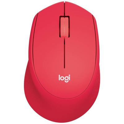 Logitech Mouse M330 Silent Plus Rood Draadloze Muis Logitech Mouse M330 Silent Plus Rood Draadloze Muis