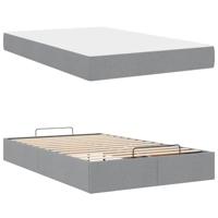 Bedframe Lichtgrijs 120 x 200 cm Stof - thumbnail
